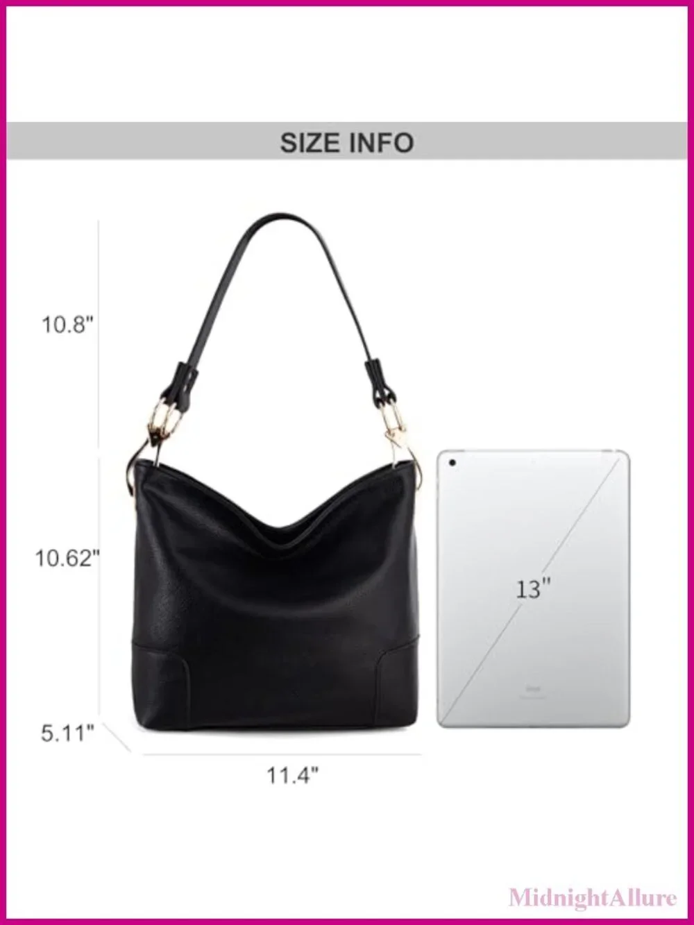 Hobo Shoulder Bag Top Handle Satchel Handbag Slouchy Purse
